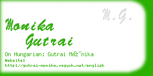monika gutrai business card